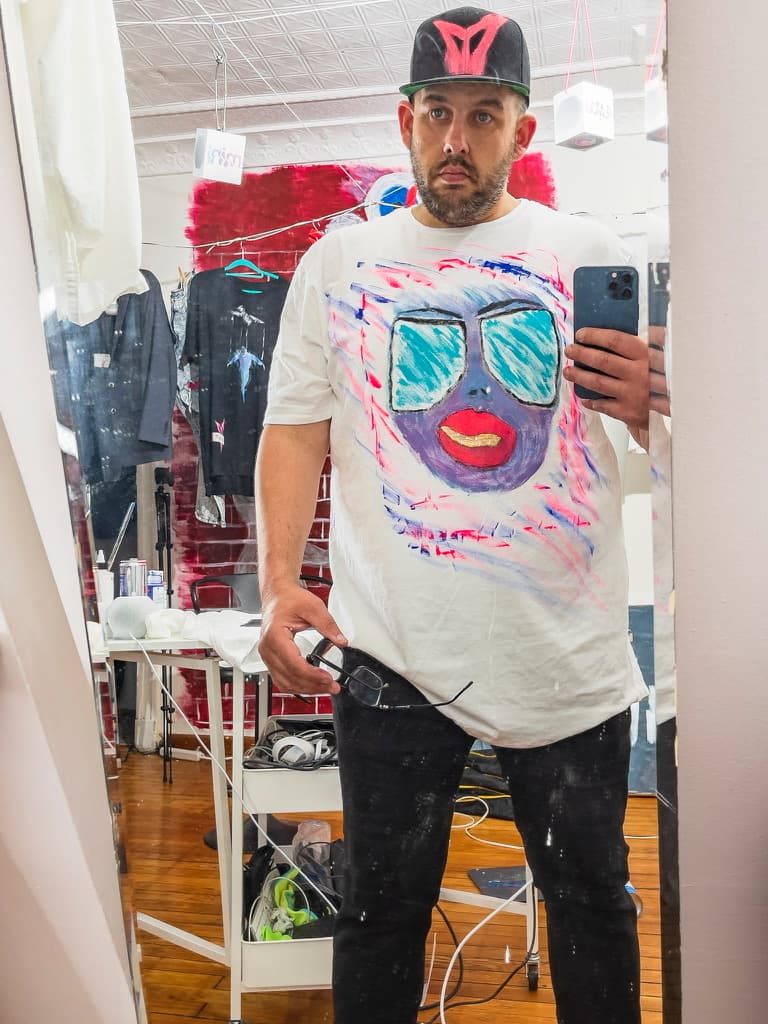 Hands working on finishing details